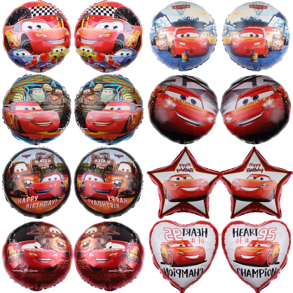 

Disney Lightning McQueen Cars Helium Foil Balloons Cartoon Theme Wedding Birthday Party Baby Shower Kids Toys Decor Supplies