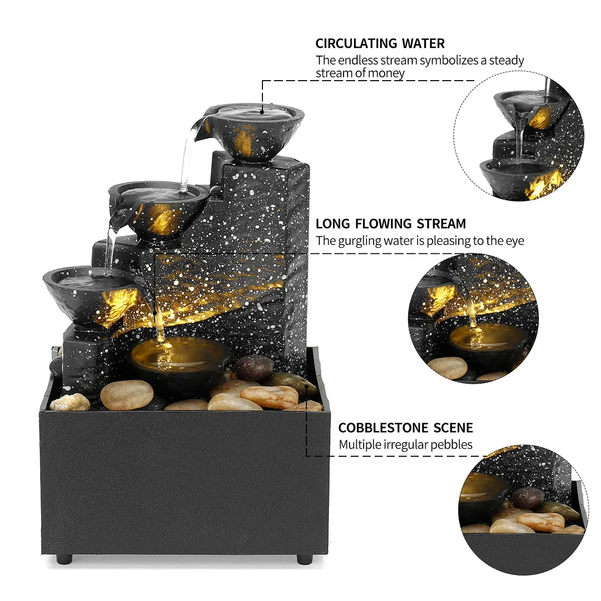 Декоративный фонтан для дома 6 7 дюйма