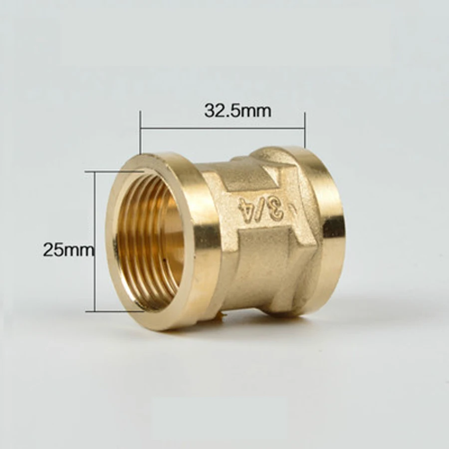 

DN20 G 3/4 "BSP Женская муфта, латунный фитинг для труб, соединитель, водопроводный адаптер длиной 32,5 мм
