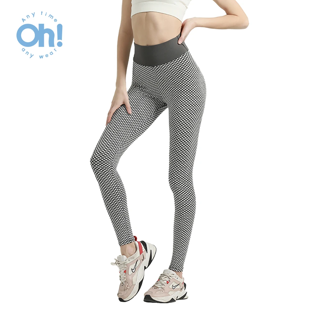 

OhSunny High Waist Push Up Yoga Pants Women Seamless Sport Legging Stretchy Gym Workout Tights Sport Leggings Running Pants