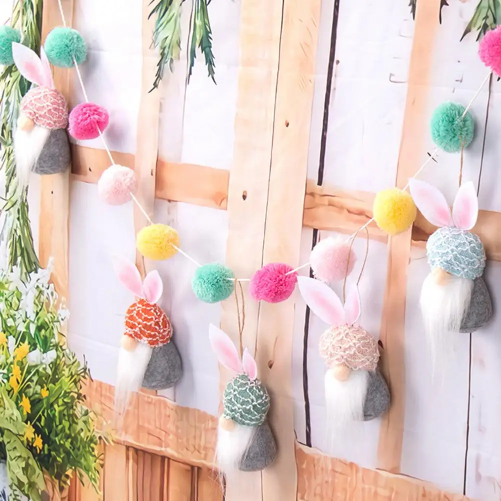 

5Pcs/Set Easter Hanging Decor Good-looking Lightweight with Rope Party Favors Hanging Easter Ornament Easter Party Ornament