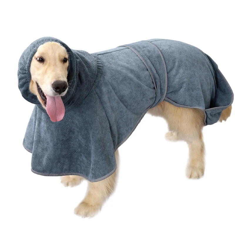 

New Dog Bathrobe Super Absorbent Pet Dog Cat Bath Towel for Small Medium Large Dogs Microfiber Pet Drying Towel Grooming Towel