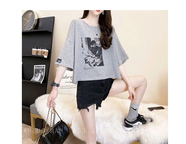 Укороченная футболка сексуальная корейская мода женские блузки 2021 женская из