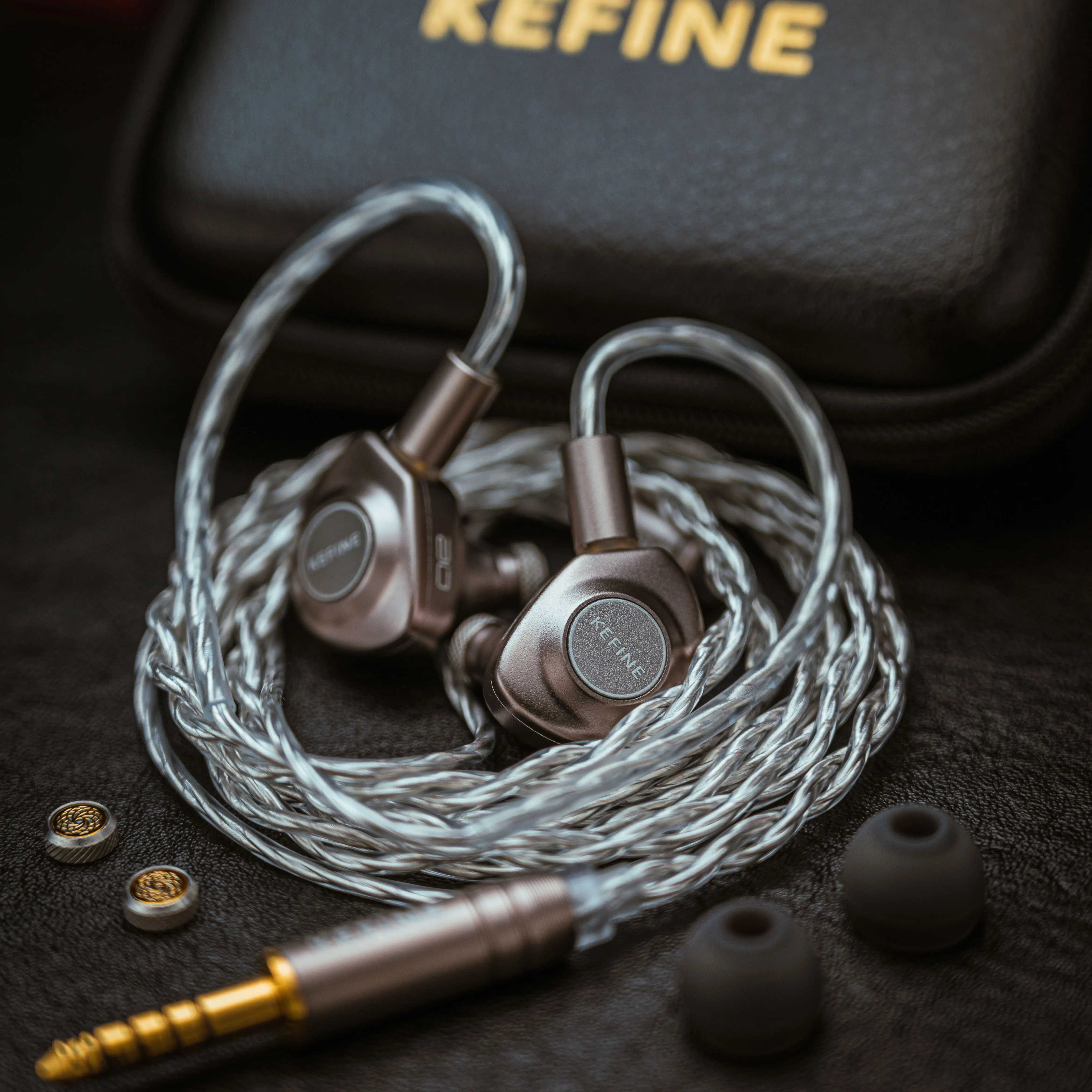 Фото ANGELEARS X Kefine IEMS Delci AE 10 мм DLC + PU Динамический драйвер с диафрагмой IEMs Hi-Fi I N-образные наушники с двумя стилями настройки №3