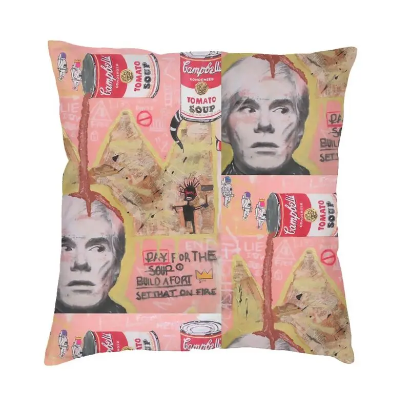 

Наволочка с принтом в стиле Энди Warhol, 45x45, декоративная наволочка с принтом, наволочка для автомобильной подушки, двусторонняя наволочка для...