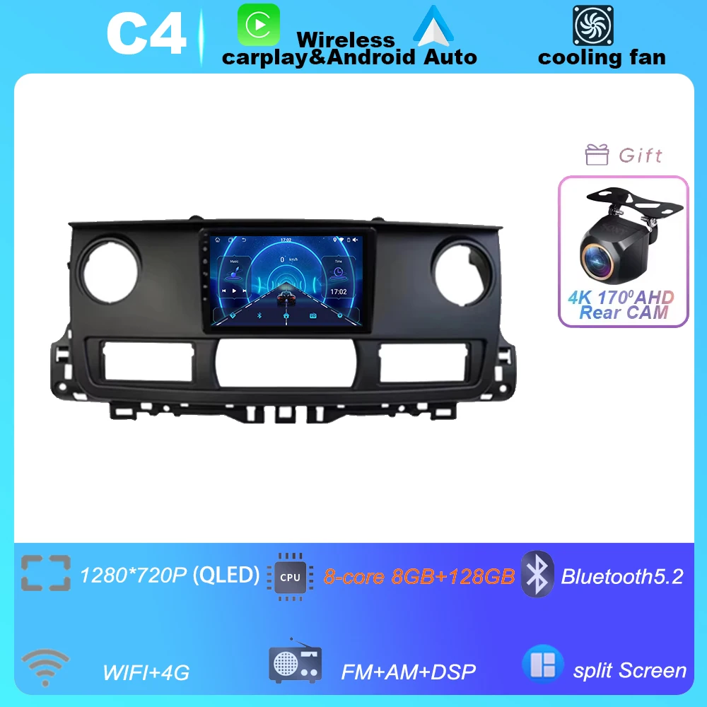 

Android 15 для Renault Master 2003-2011 Carplay, авторадио, автомобильное радио, мультимедиа, 8-ядерная навигация, GPS No 2, внутренний DVD-плеер, 2K QLED