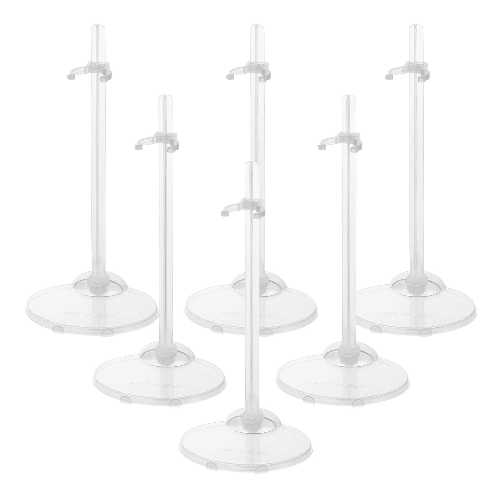 

Supvox 12 Pcs Holding Stand Support Display Rack Adjustable Transparent Model Furniture Plastic Mannequin Dolls