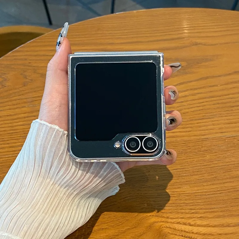 Для Samsung Galaxy Z Flip 6 5 flip6 Flip5 Flip6 Прозрачный ультратонкий жесткий чехол из ПК zflip6 flip z6