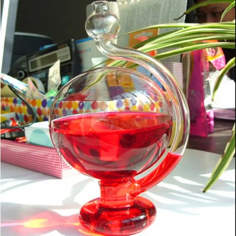 

Rain Glass Bottle Creative Globe Shape Storm Glass Crystal Shine Forecast Weather Barometer Garden Decoration Accessories
