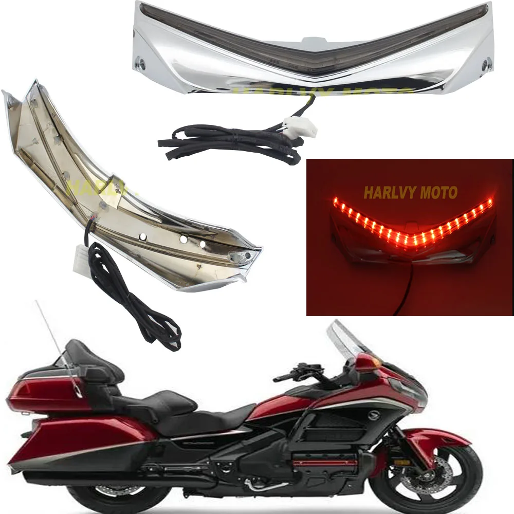 

For Honda Goldwing GL1800 & F6B 2012-2016 Smoke Rear Fender Tip With LED Accent Light