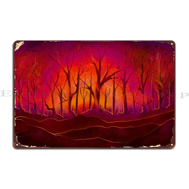 

Forest Fires Metal Signs Printing Decoration Decoration Cinema Create Tin Sign Poster
