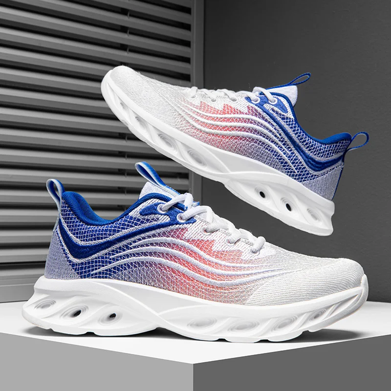 Professional Running Shoes For Men Lightweight Men's Designer Mesh Sneakers Lace-Up Male Outdoor Sports Tennis Shoe