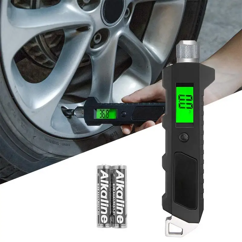 

Automotive Tire Pressure Gauge LCD Display Electronic Digital Display Non Slip Heavy Duty Barometers Testers Vehicles Accesories