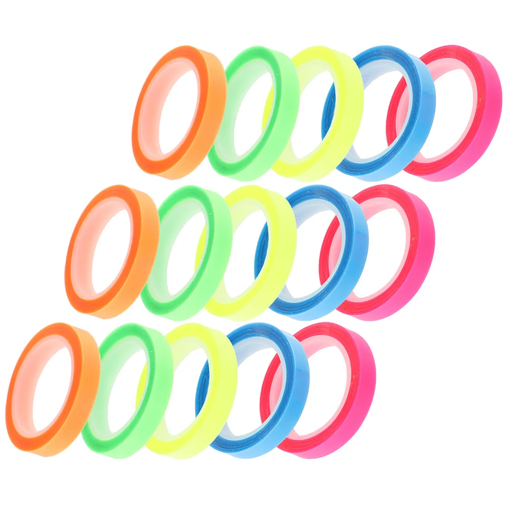 

15 Rolls Waterproof Index Sticker Tag Portable Book Tabs Colored Tape Adhesive Household The Pet Reading Strips Page Markers