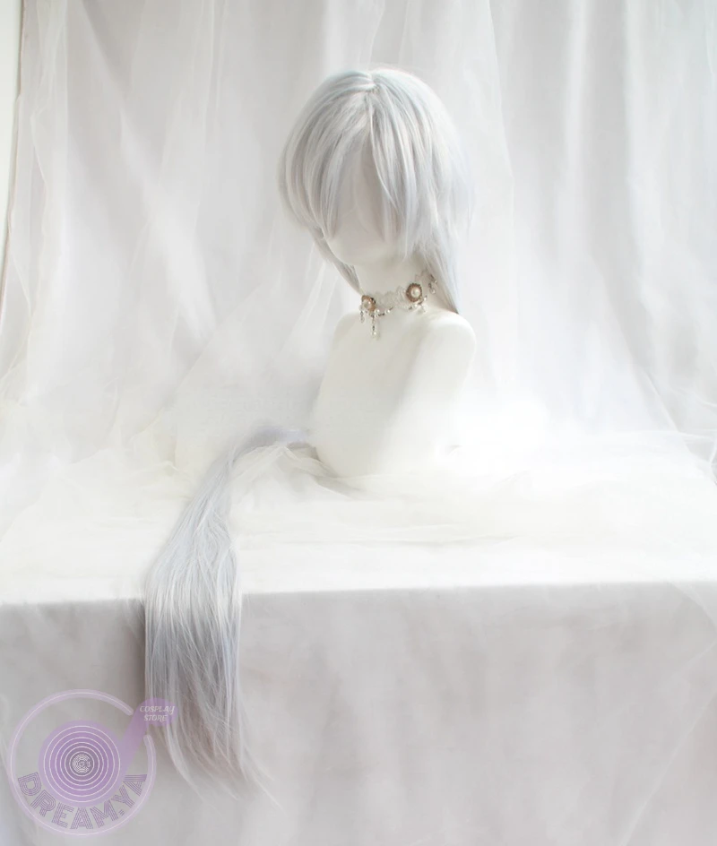 Tsukishiro Yukito Yue косплей парик аниме Кепка для карт роторы Сакура серебристо-белые