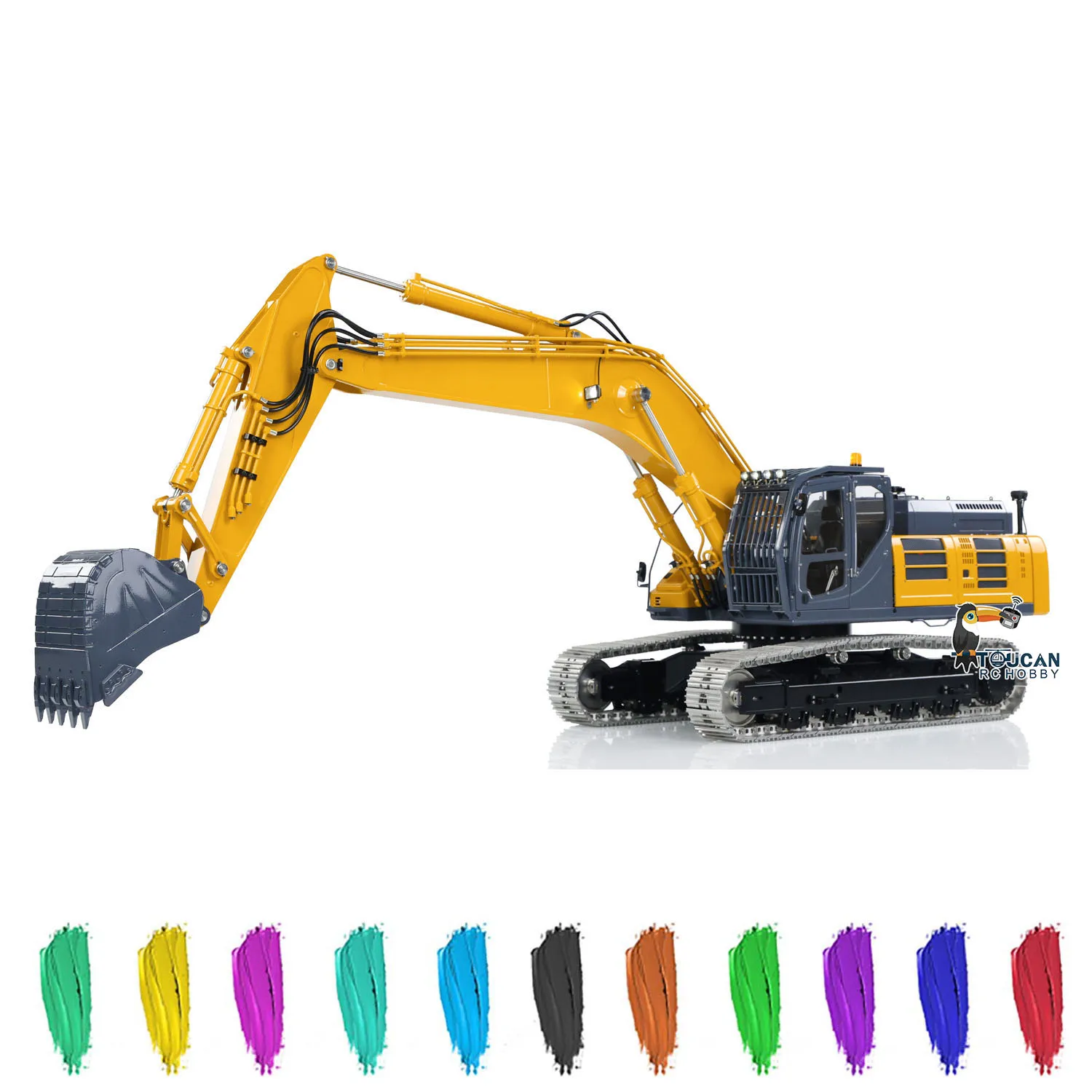 LESU SK500 1/14 RC гидравлический экскаватор металлический беспроводной пульт