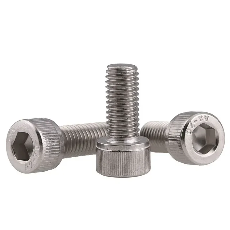 40 szt. M4 M5 M6 Śruba imbusowa A2 304 Śruby z łbem walcowym ze stali nierdzewnej sześciokątnym gniazdem DIN 912 L=8-50mm 16mm 20mm