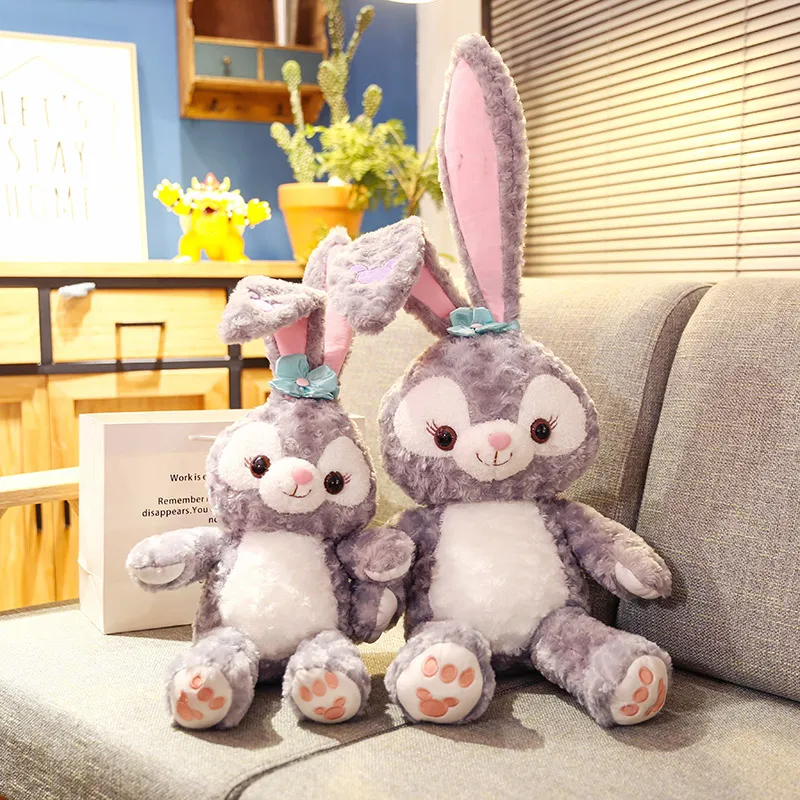 

130 см милые мягкие плюшевые игрушки StellaLou Rabbit для офиса, мягкая подушка с начесом для животных, домашняя Удобная подушка, рождественский пода...
