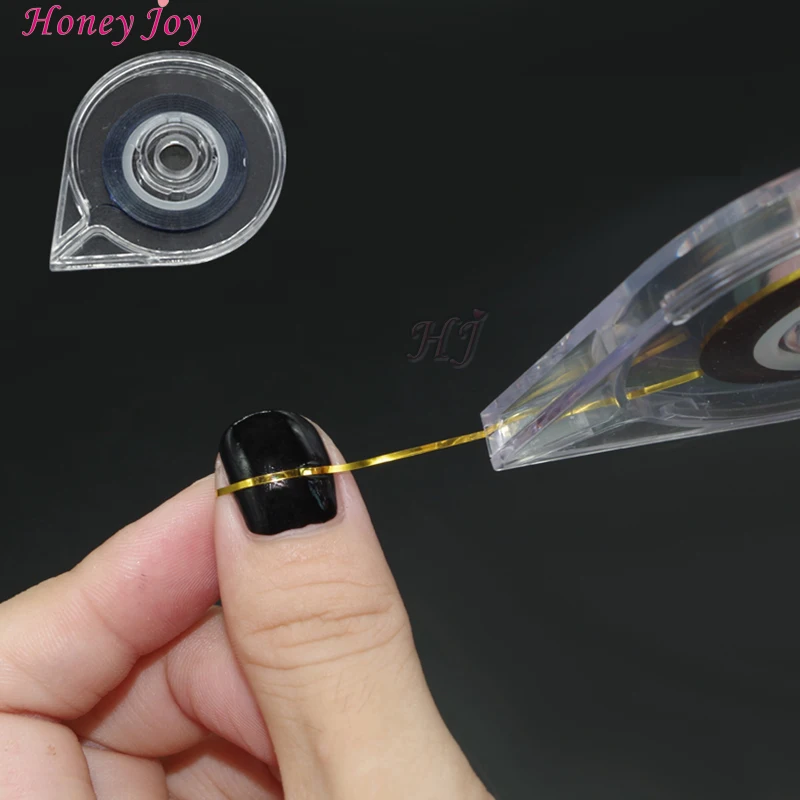 

Honey Joy 2pcs/lot Useful Nail Art Striping Tape Line Case Tool Sticker Box Holder Easy Use Design DIY Cosmetic Essential