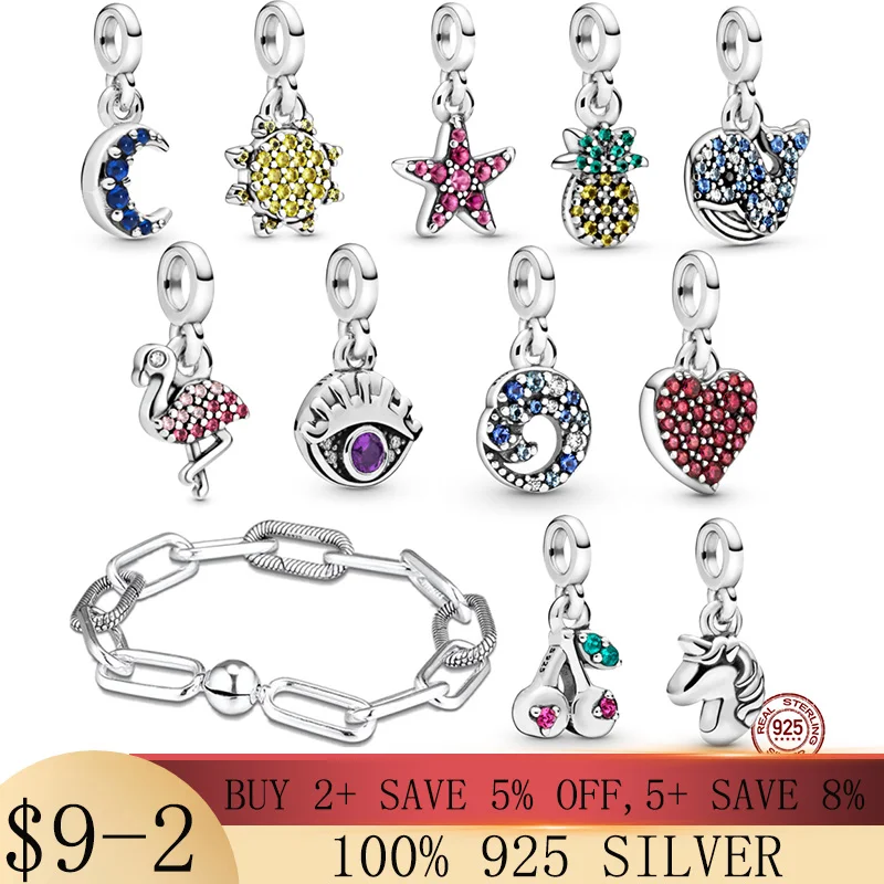 

2021 New 925 Sterling Silver My Love Starfish Pendant Charmx Fit Original Quality Bracelet DIY Beads Jewelry For Women Gril Gift