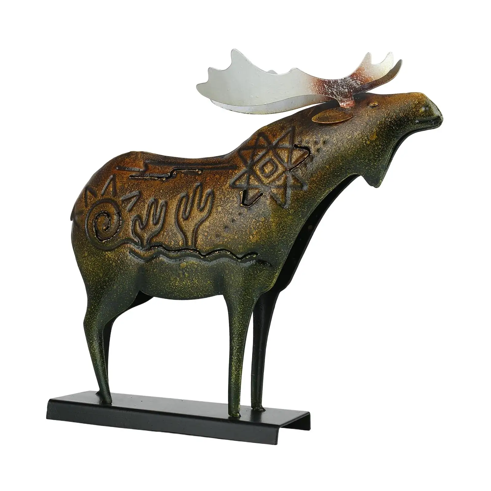 

Deer Statue Handmade Collecting Tribal Artwork African Animal Sculpture for Desktop Bedroom Furnishing Party Decoration