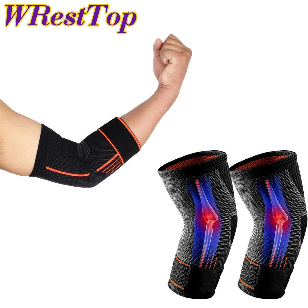 

2Pcs/Pair Elbow Brace Compression Sleeve for Men & Women, Arm Support Sleeves Reduce Joint Pain for Tendonitis and Tennis Elbow