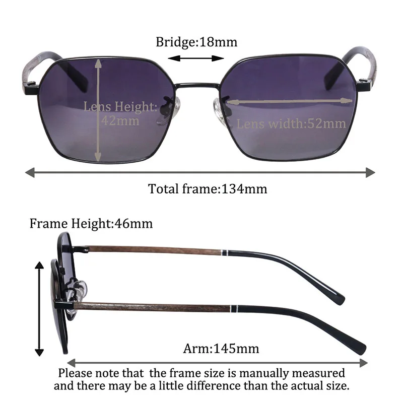 Солнцезащитные очки SHINU Мужские поляризационные титановые в винтажном стиле с