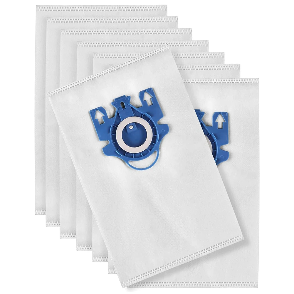 8 Pack Large 3D Efficiency Capacity Vacuum Dust Bag, AirClean Vacuum Bag for Miele GNS2000 S5000 S8000 C3 Complete C2