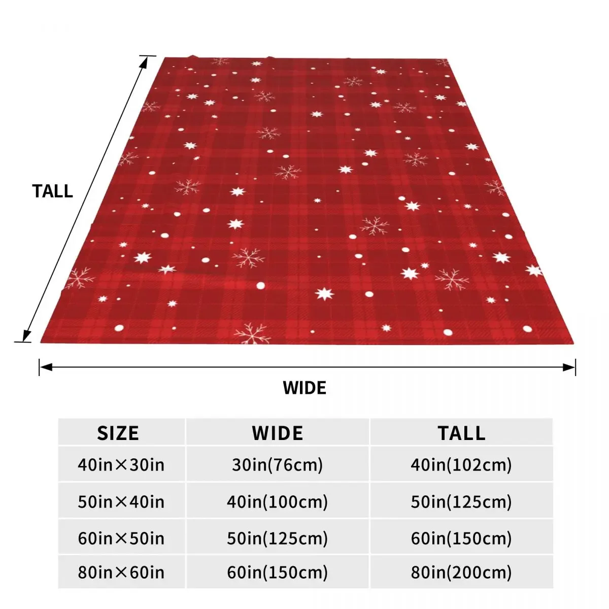 Рождественское красное клетчатое снежинки в клетку искусственное плюшевое