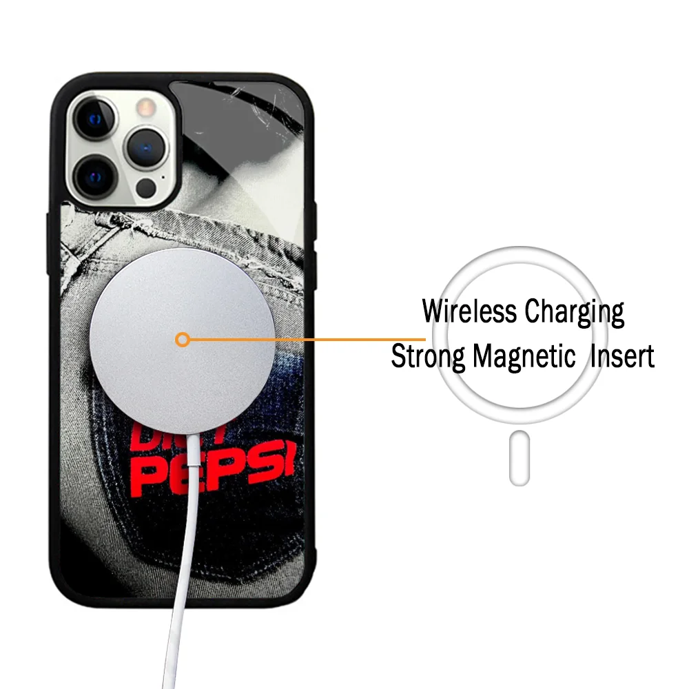 Чехол для телефона Addison Rae-Diet Pepsi IPhone 11 12 13 14 15 Plus Pro Max зеркальный акриловый чехол