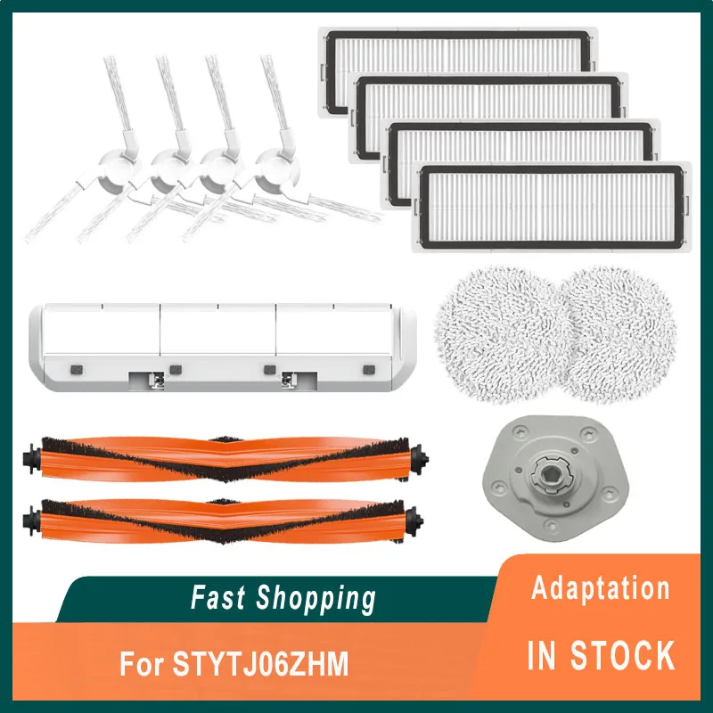 

For XiaoMi Mijia Self-Cleaning Robot Vacuum Mop Pro STYTJ06ZHM Vacuum Cleaner Accessories Filter Main Brush Cover Mop Pads Parts