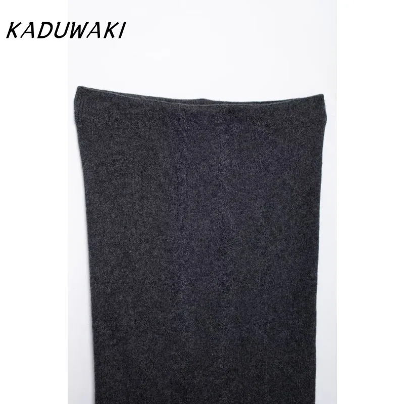 KADUWAK женский модный классический кардиган с круглым вырезом в виде птичьей