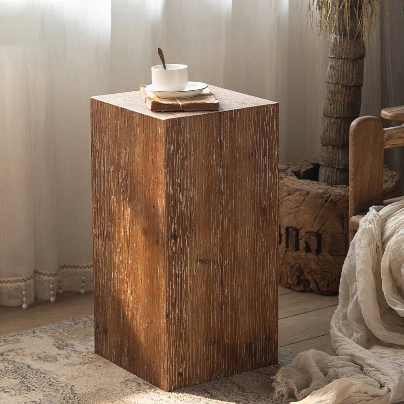 Угловой Столик Wuli в стиле ретро для гостиной маленький квадратный столик из