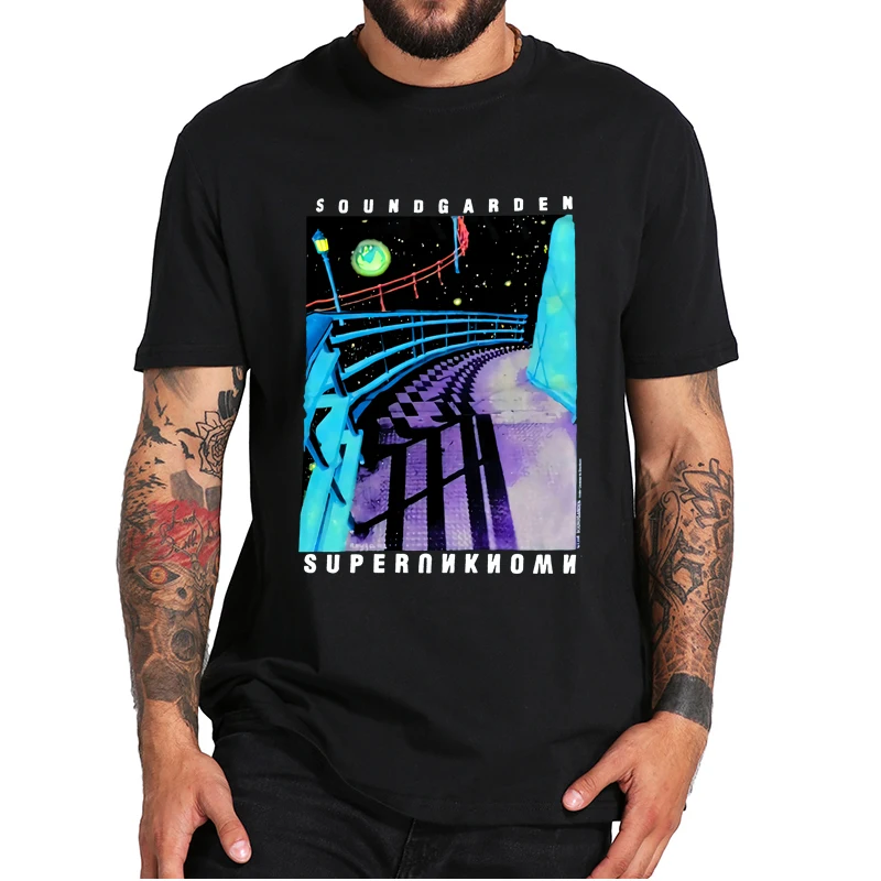 

Soundgarden Superunknown Tour T-Shirt Vintage 90s Grunge Rock Music Band Essential Men's Tee Shirt EU Size 100% Cotton