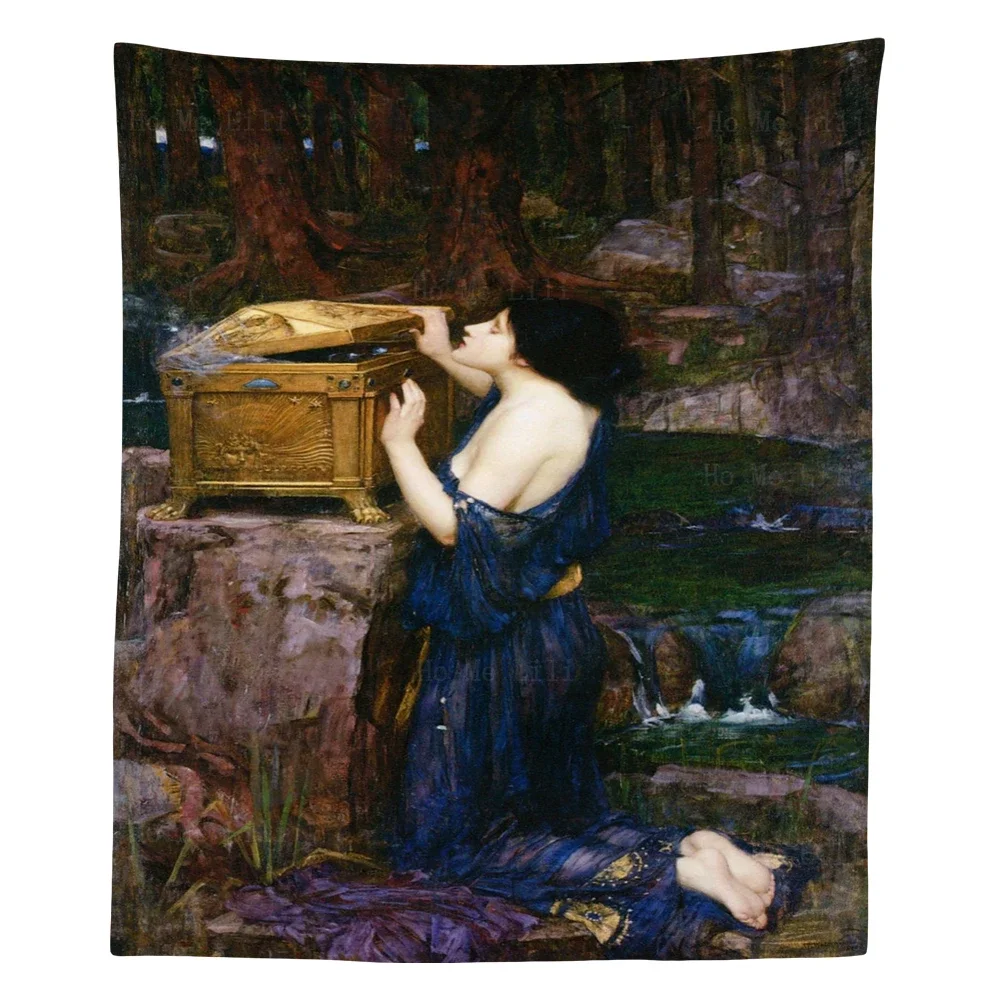 Boreas And Oreithyia Леди Шарлотта Сказочная Девушка Портрет Данады Холдинг Чайник