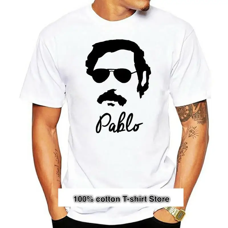 

Camiseta de Pablo escopara hombre, Camisa de algodón de talla grande, 4XL, 5XL, 6XL