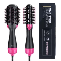 professional hair dryer hot air brush styler and volumizer hair straightener curler comb roller electric ion blow dryer brush