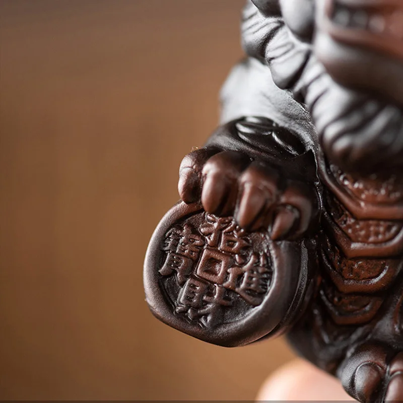 Керамическая талисман декоративная статуя кирина в виде животного