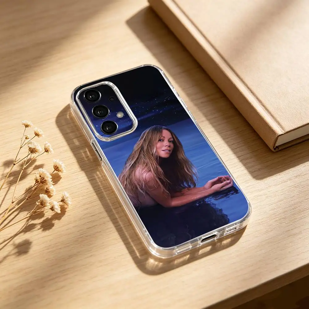 Чехол для телефона M-Mariah Carey для Samsung S25, 24, 21, 22, 23, 30, Ultra, 20, Plus, Fe, Lite, Note, прозрачный (art.: 3920da548347e) - 3920da548347e