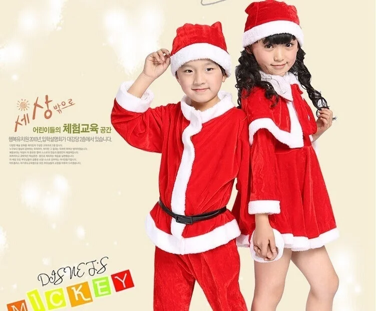 Комплект одежды для косплея рождественского мальчика и девочки