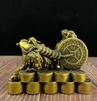 seiko brass recruit wealth gold toad store office desktop decorations crafts statue