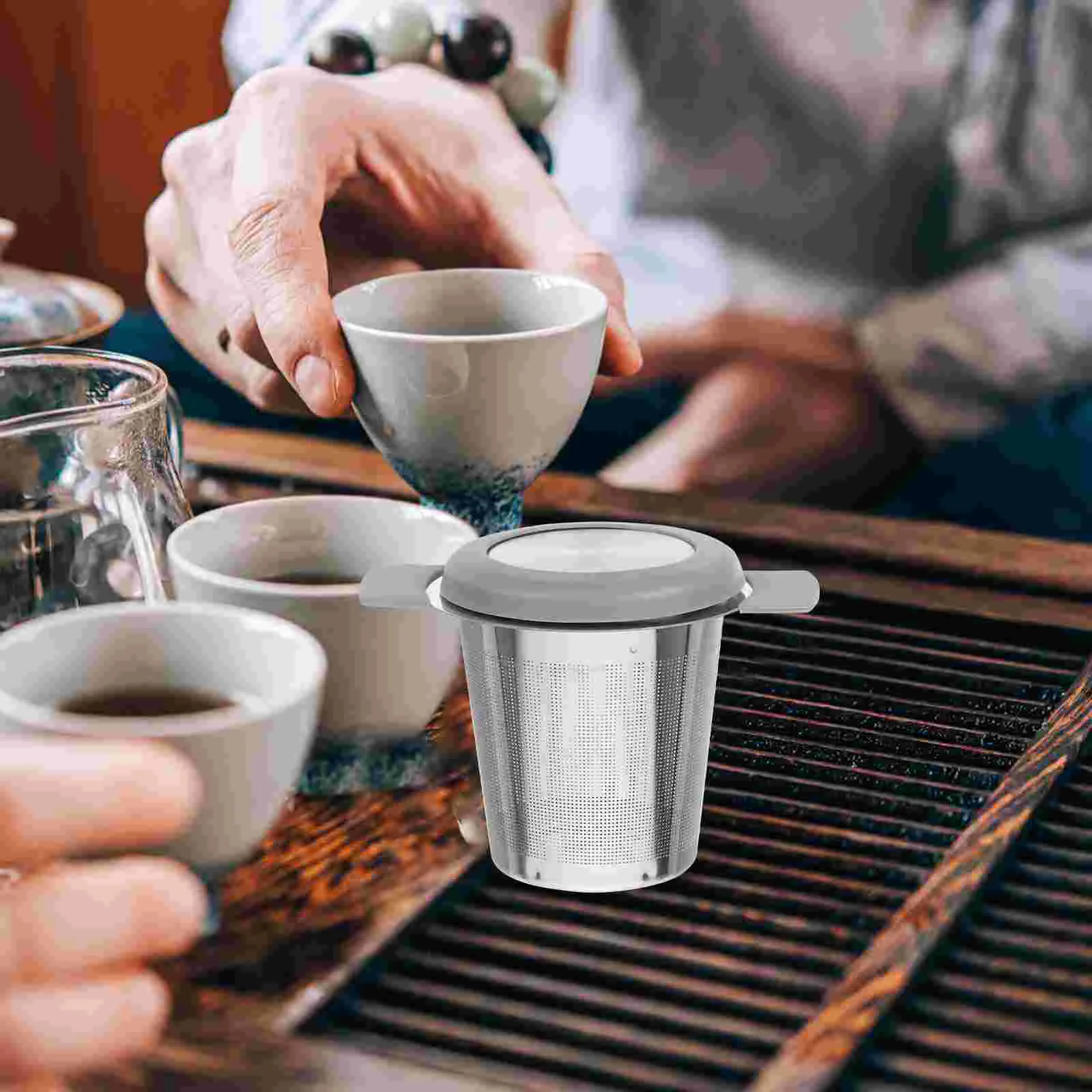 

Stainless Steel Tea Infuser Mesh Strainer Fine Mesh Tea Filter Infuser for Loose Leaf Leaves
