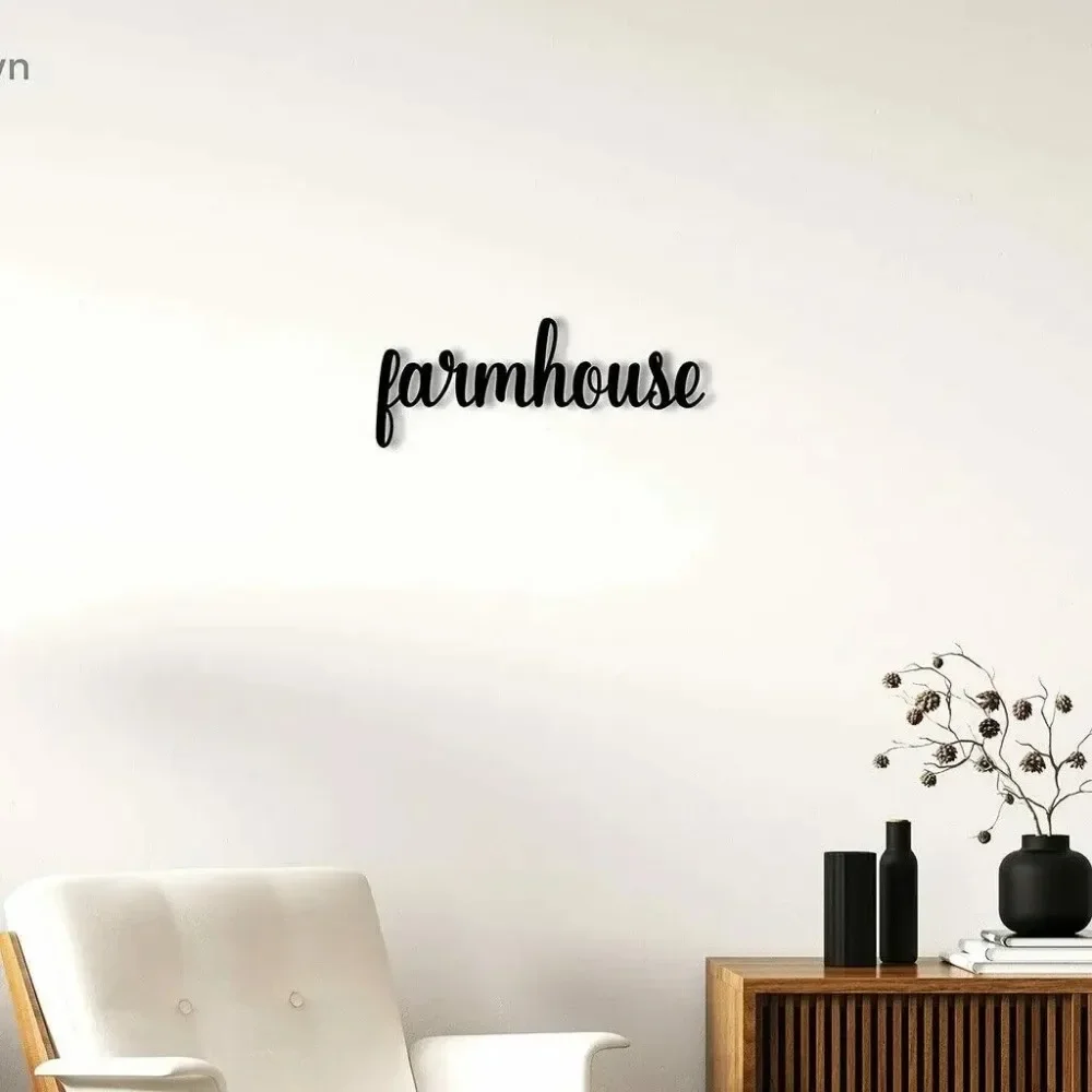 Металлический Настенный Знак В Стиле Фермерского Дома Элегантный Домашний Декор