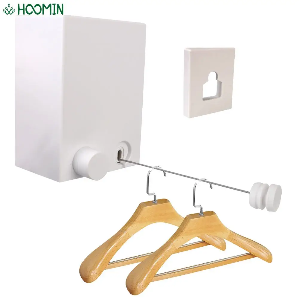 

Retractable Clothesline Wall-mounted Balcony Invisible Drying Lines 4M Washing Clothes Hanger Laundry Drying Line Indoor Outdoor