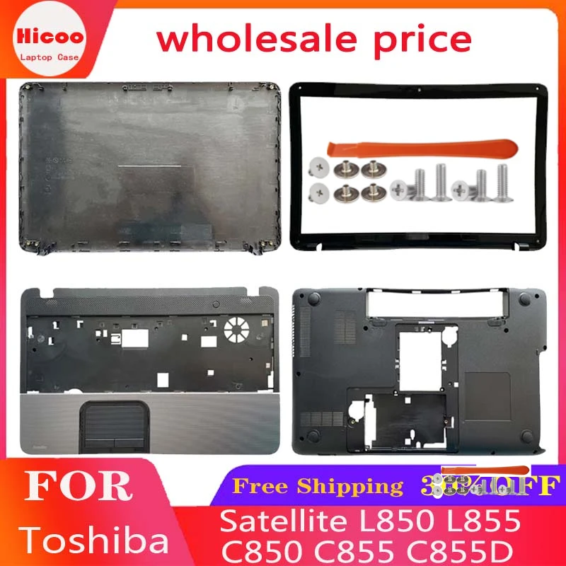 

New Bottom Base Case For Toshiba Satellite L850 L855 C850 C855 C855D Laptop LCD Back Cover Front Bezel Palmrest A B C D Shell