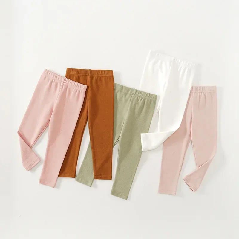 Женские леггинсы для маленьких девочек осенне-зимняя одежда хлопковые