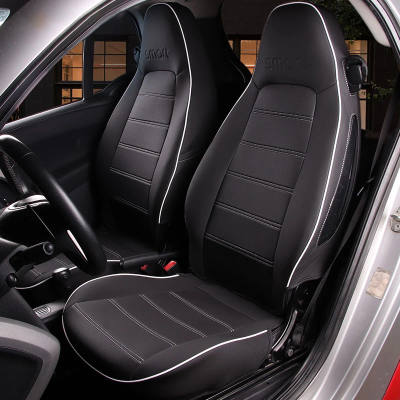 2004-2020 coprisedile di protezione in pelle per auto cuscino avvolgente completo accessori per lo Styling interno per Mercedes Smart 451 fortwo