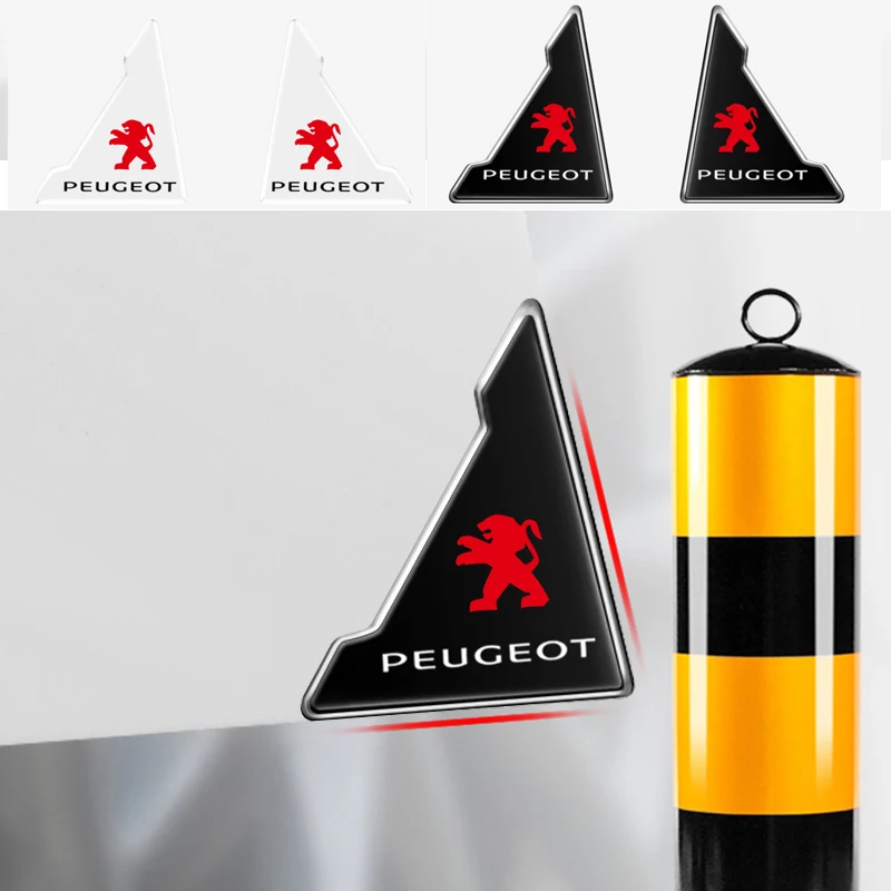 

Наклейки на углы дверей автомобиля против царапин, защитные наклейки для Peugeot 307, 207, 206, 308, 3008, 208, 407, 508, 301, 307, 406, аксессуары