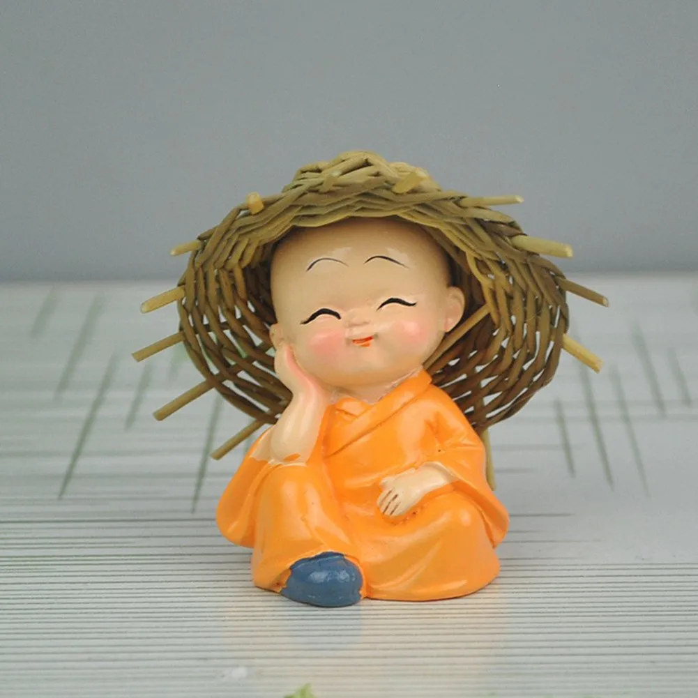 

Resin Crafts Llittle Monk 4 Pieces/lot 6x6.5cm Accessories Car Decoration Four Small Monks Home Decoration Brand New