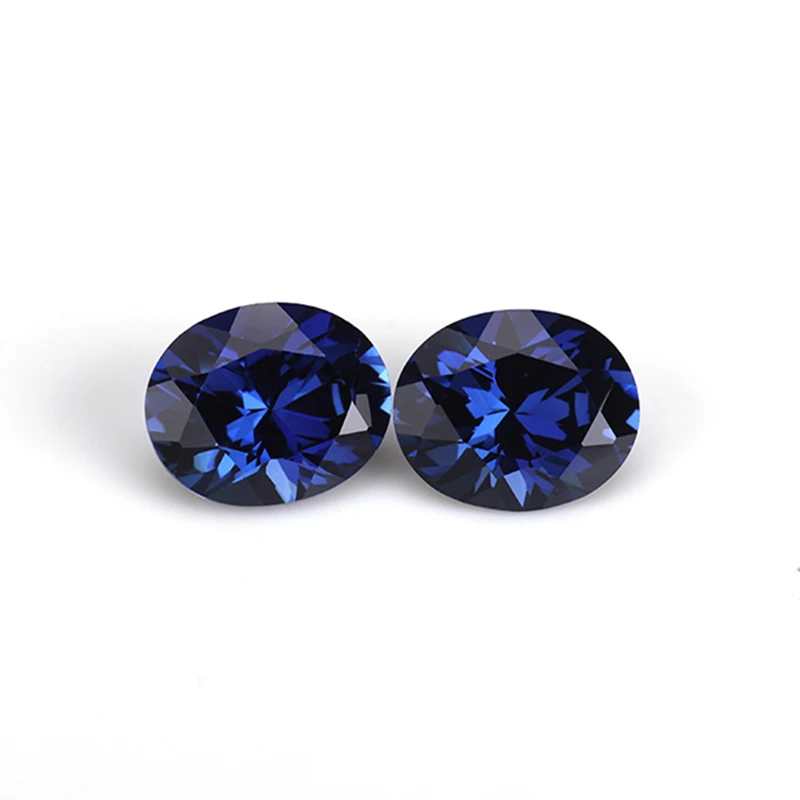 

10 шт. номер 34 7*9 мм Син синий корунд свободный корунд для ювелирных изделий